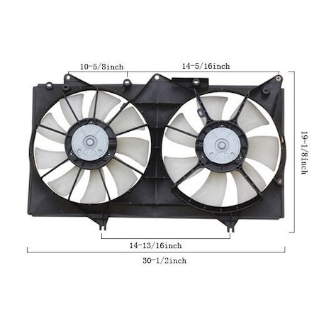 Apdi Toyota 02-05 Camry/04-06 Solara All With Cooling Fan, 6034127 6034127